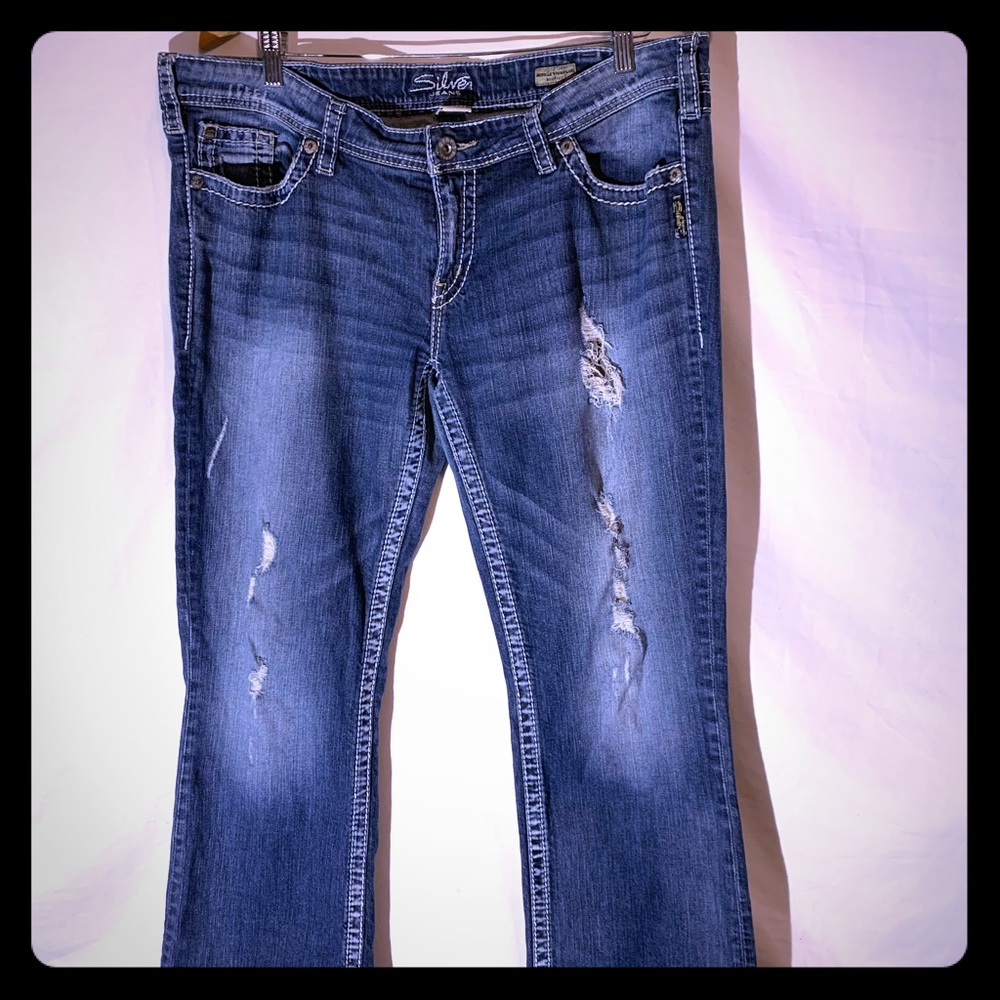 Silver Berkley Surplus Bootcut Jeans size 16/33